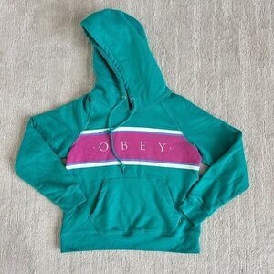 Obey Teal hoodie